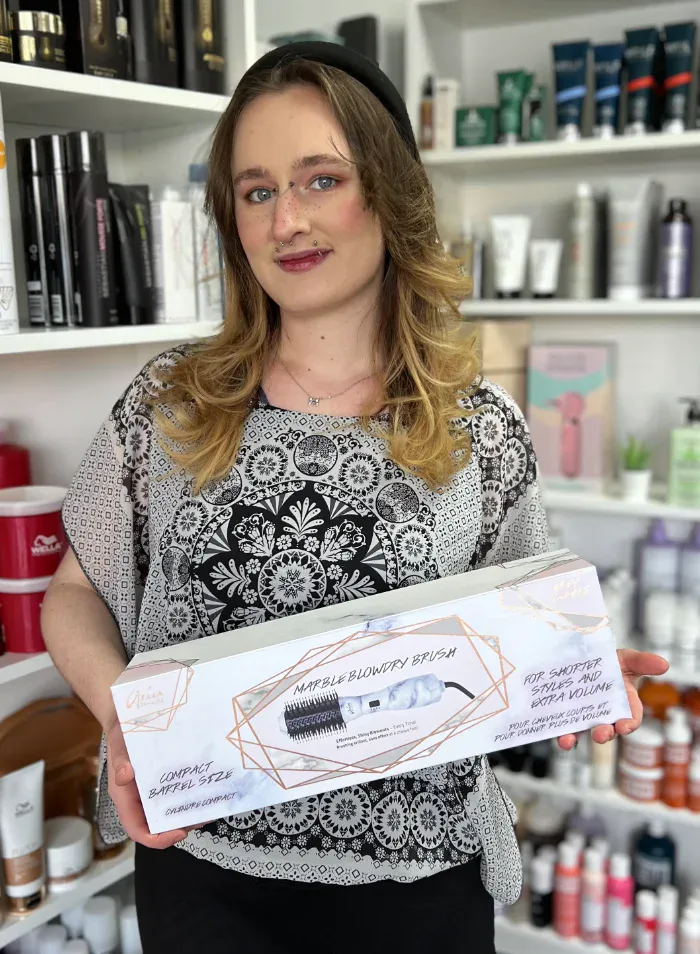Oliver Recommends the Aria Marble Blowdry Brush - 2026 Trade In Event at Sharper Image