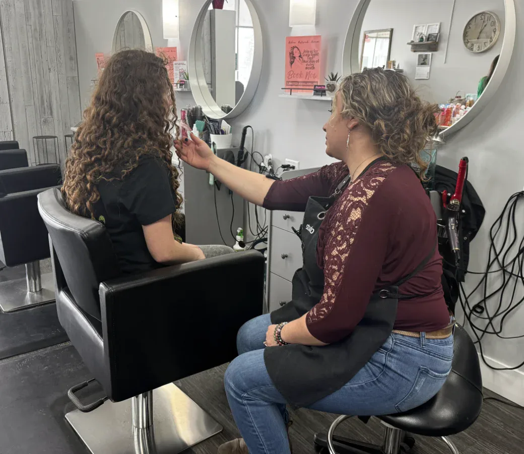 Alexis Initial Curly Hair Assessment at Sharper Image Hair Design in Red Deer Alexis Initial Curly Hair Assessment at Sharper Image Hair Design in Red Deer