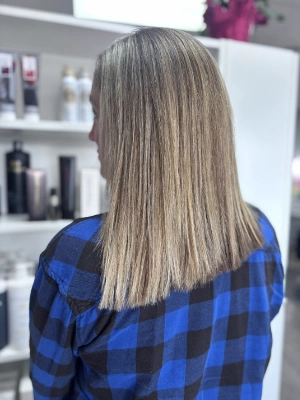 Flat and smooth hair ready to go